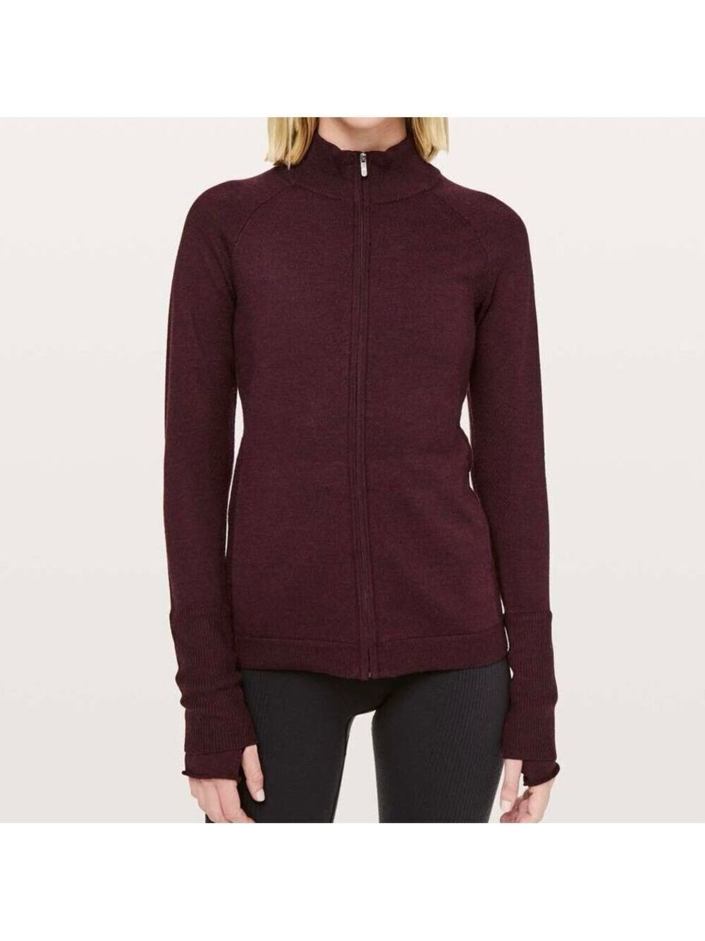 Lululemon Time To Thrive Jacket Heathered Dark Adobe Size 6